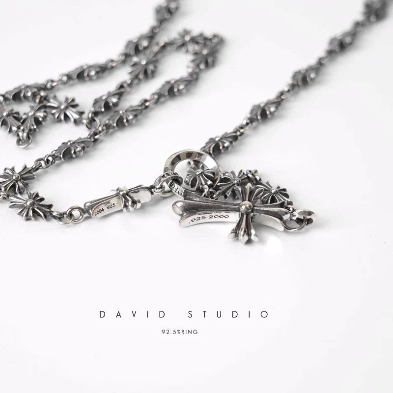 Chrome Hearts Cross Ring - Gothic 925 Sterling Silver Jewelry | David Studio