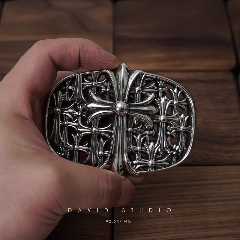 Chrome Hearts Cross Ring - Gothic 925 Sterling Silver Jewelry | David Studio