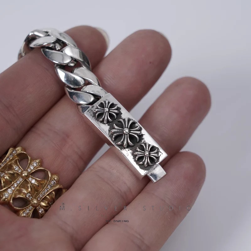 Chrome Hearts Cross Ring - Gothic 925 Sterling Silver Jewelry | David Studio