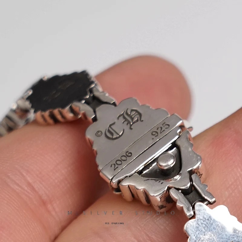 Chrome Hearts Cross Ring - Gothic 925 Sterling Silver Jewelry | David Studio