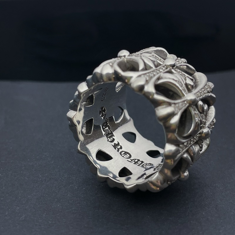 Chrome Hearts Cross Ring - Gothic 925 Sterling Silver Jewelry | David Studio