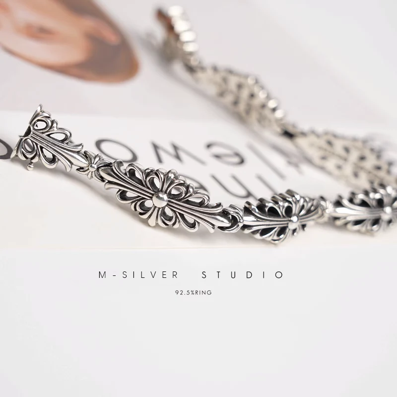 Chrome Hearts Cross Ring - Gothic 925 Sterling Silver Jewelry | David Studio