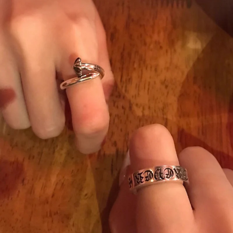 Chrome Hearts Cross Ring - Gothic 925 Sterling Silver Jewelry | David Studio