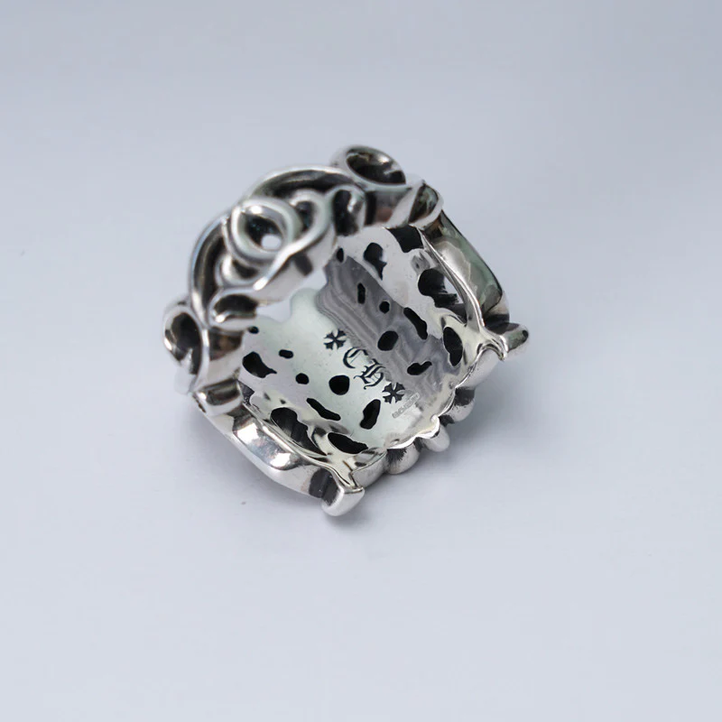 Chrome Hearts Cross Ring - Gothic 925 Sterling Silver Jewelry | David Studio