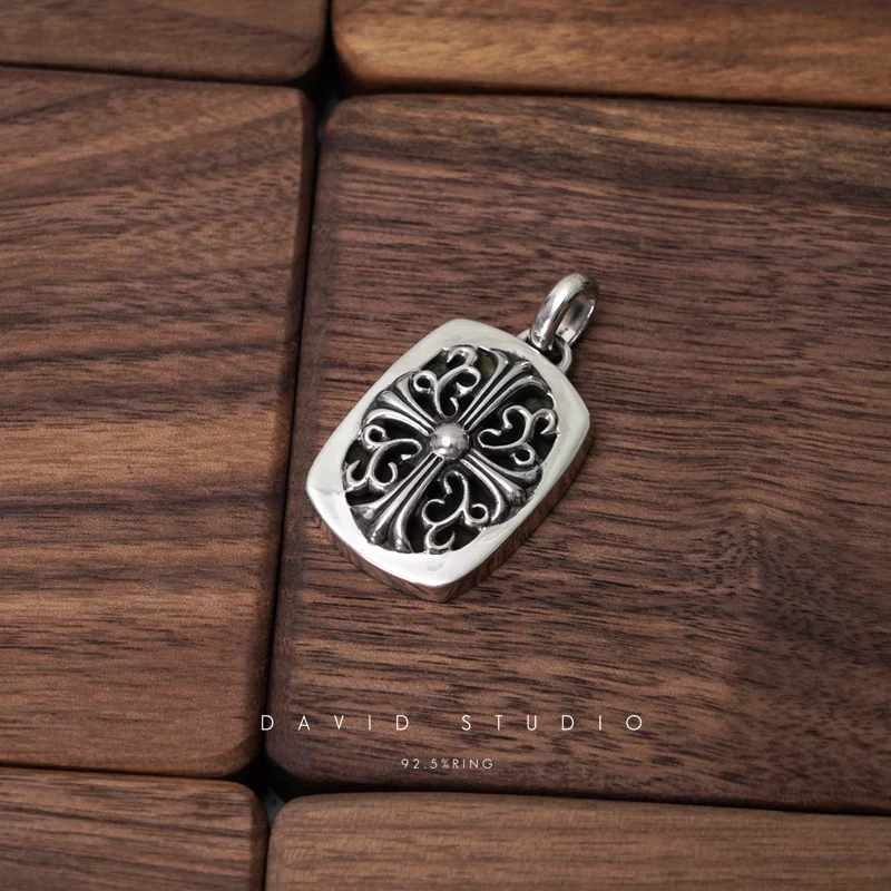 Chrome Hearts Cross Ring - Gothic 925 Sterling Silver Jewelry | David Studio