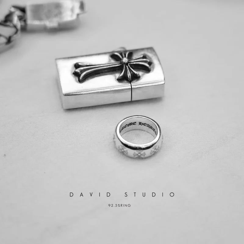 Chrome Hearts Cross Ring - Gothic 925 Sterling Silver Jewelry | David Studio
