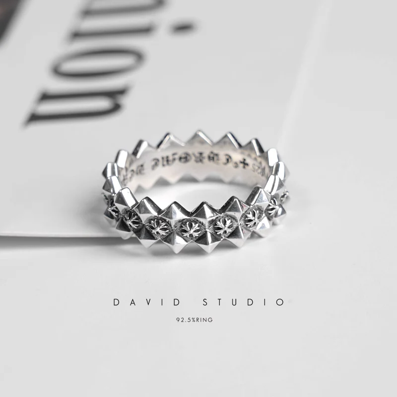 Chrome Hearts Cross Ring - Gothic 925 Sterling Silver Jewelry | David Studio