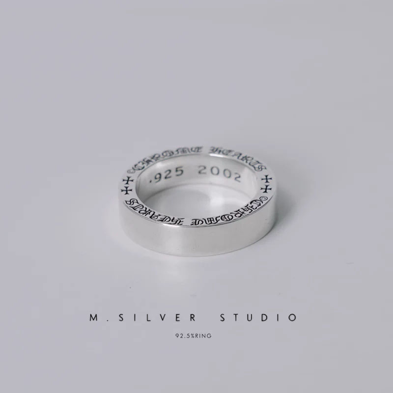 Chrome Hearts Cross Ring - Gothic 925 Sterling Silver Jewelry | David Studio