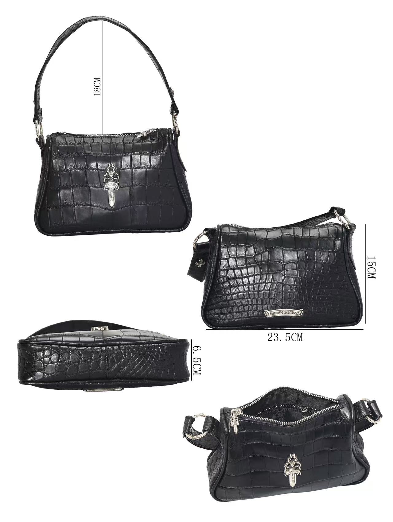 Chrome Hearts Cross Ring - Gothic 925 Sterling Silver Jewelry | David Studio