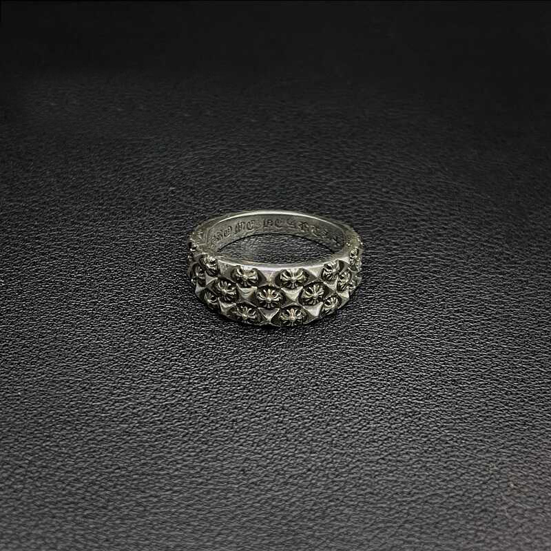 Chrome Hearts Cross Ring - Gothic 925 Sterling Silver Jewelry | David Studio