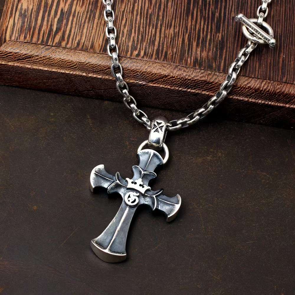 Chrome Hearts Cross Ring - Gothic 925 Sterling Silver Jewelry | David Studio