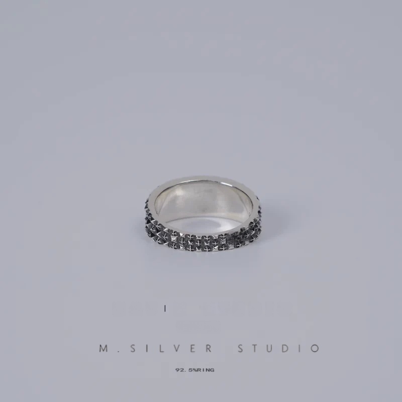 Chrome Hearts Cross Ring - Gothic 925 Sterling Silver Jewelry | David Studio