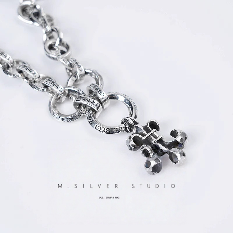 Chrome Hearts Cross Ring - Gothic 925 Sterling Silver Jewelry | David Studio