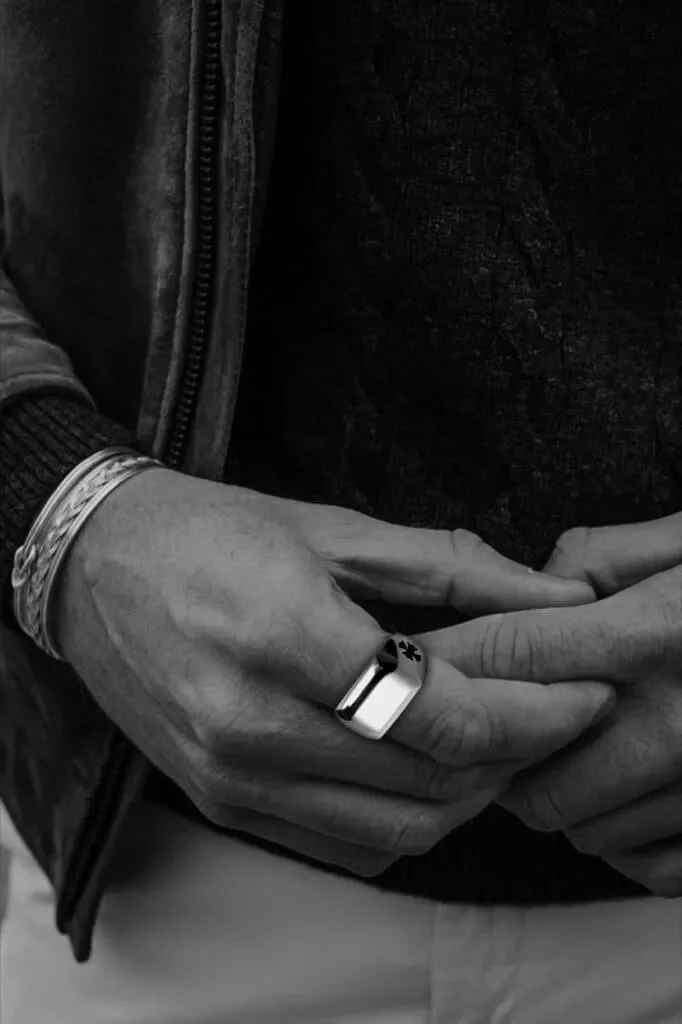 Chrome Hearts Cross Ring - Gothic 925 Sterling Silver Jewelry | David Studio