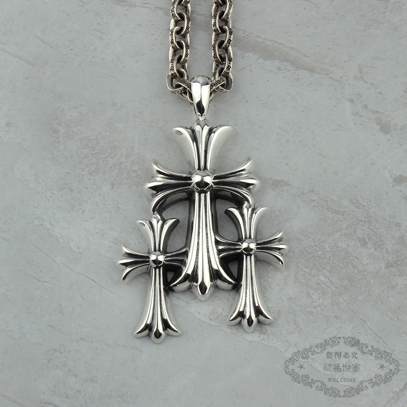 Chrome Hearts Cross Ring - Gothic 925 Sterling Silver Jewelry | David Studio