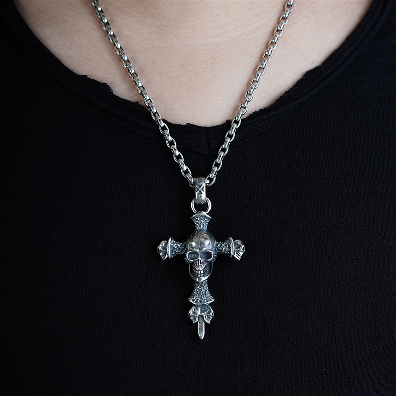 Chrome Hearts Cross Ring - Gothic 925 Sterling Silver Jewelry | David Studio