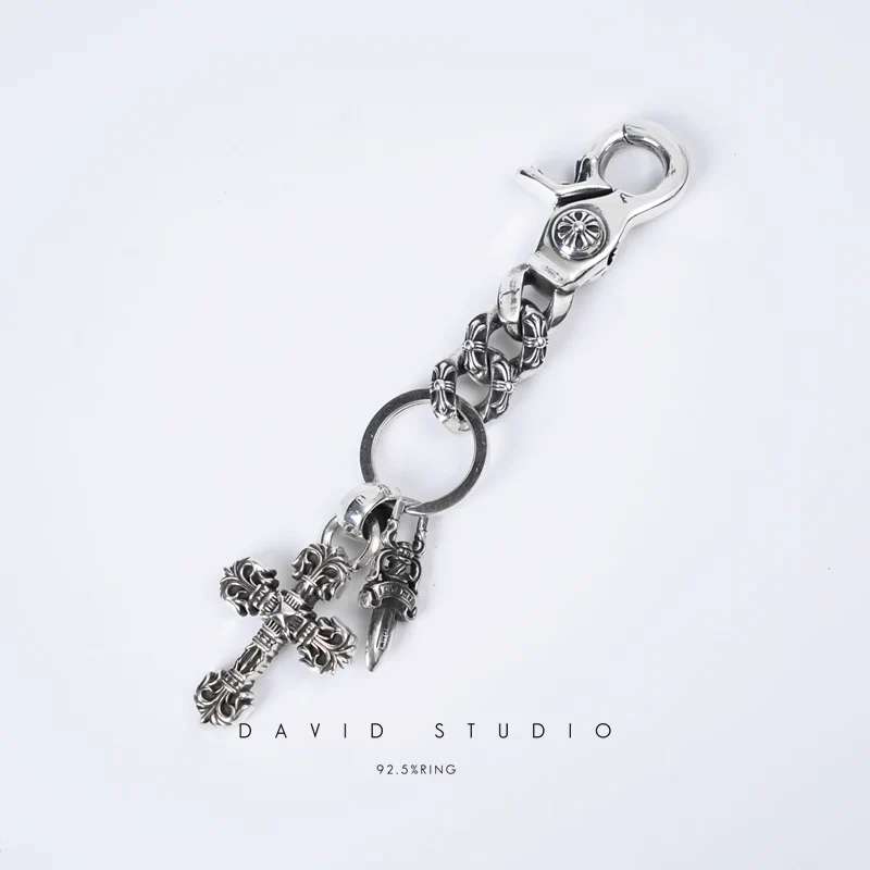 Chrome Hearts Cross Ring - Gothic 925 Sterling Silver Jewelry | David Studio