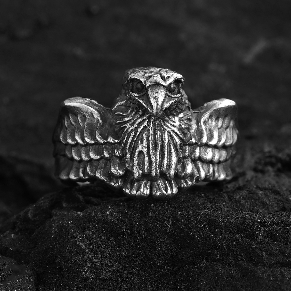 Chrome Hearts Cross Ring - Gothic 925 Sterling Silver Jewelry | David Studio