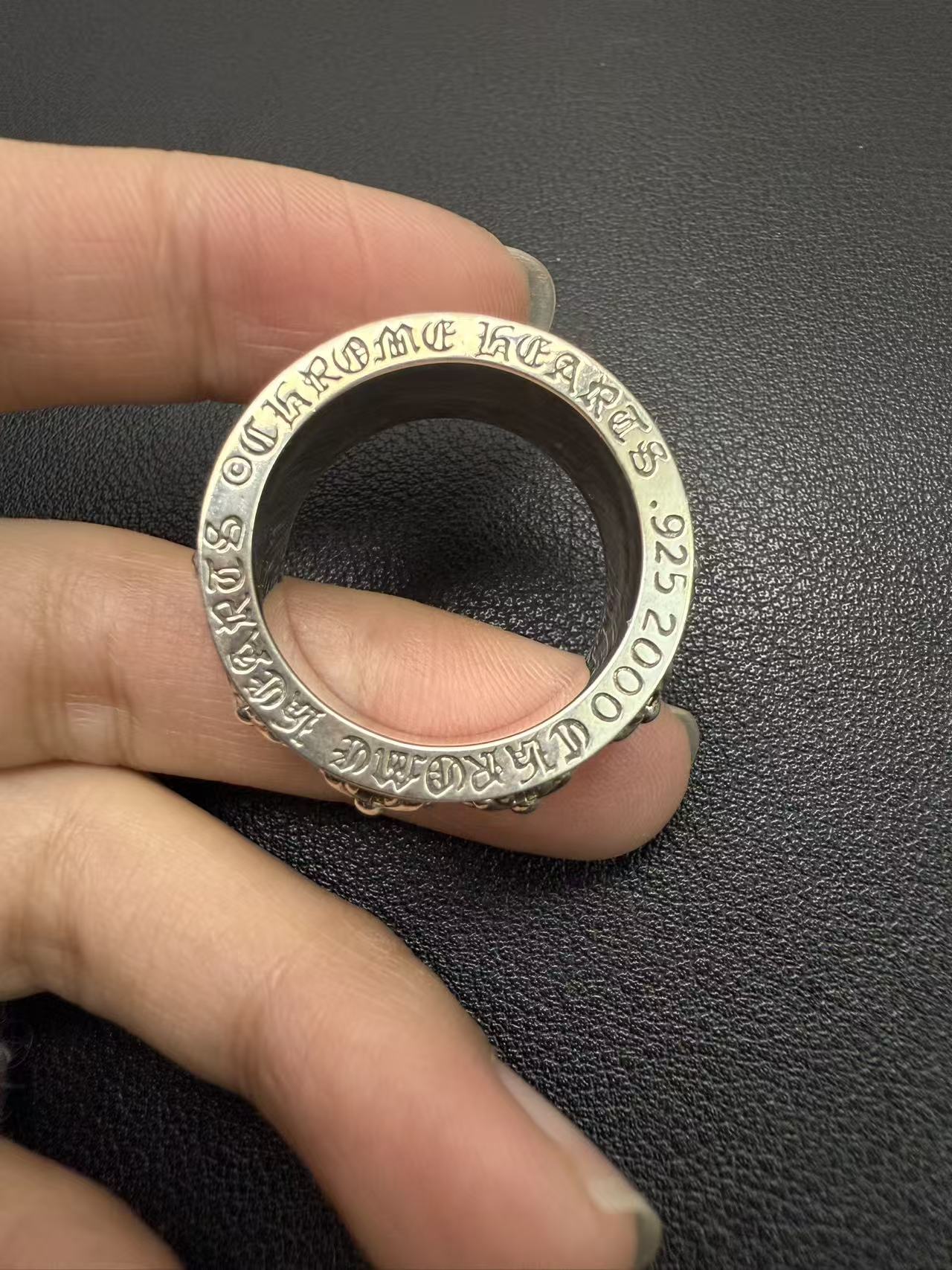 Chrome Hearts Cross Ring - Gothic 925 Sterling Silver Jewelry | David Studio