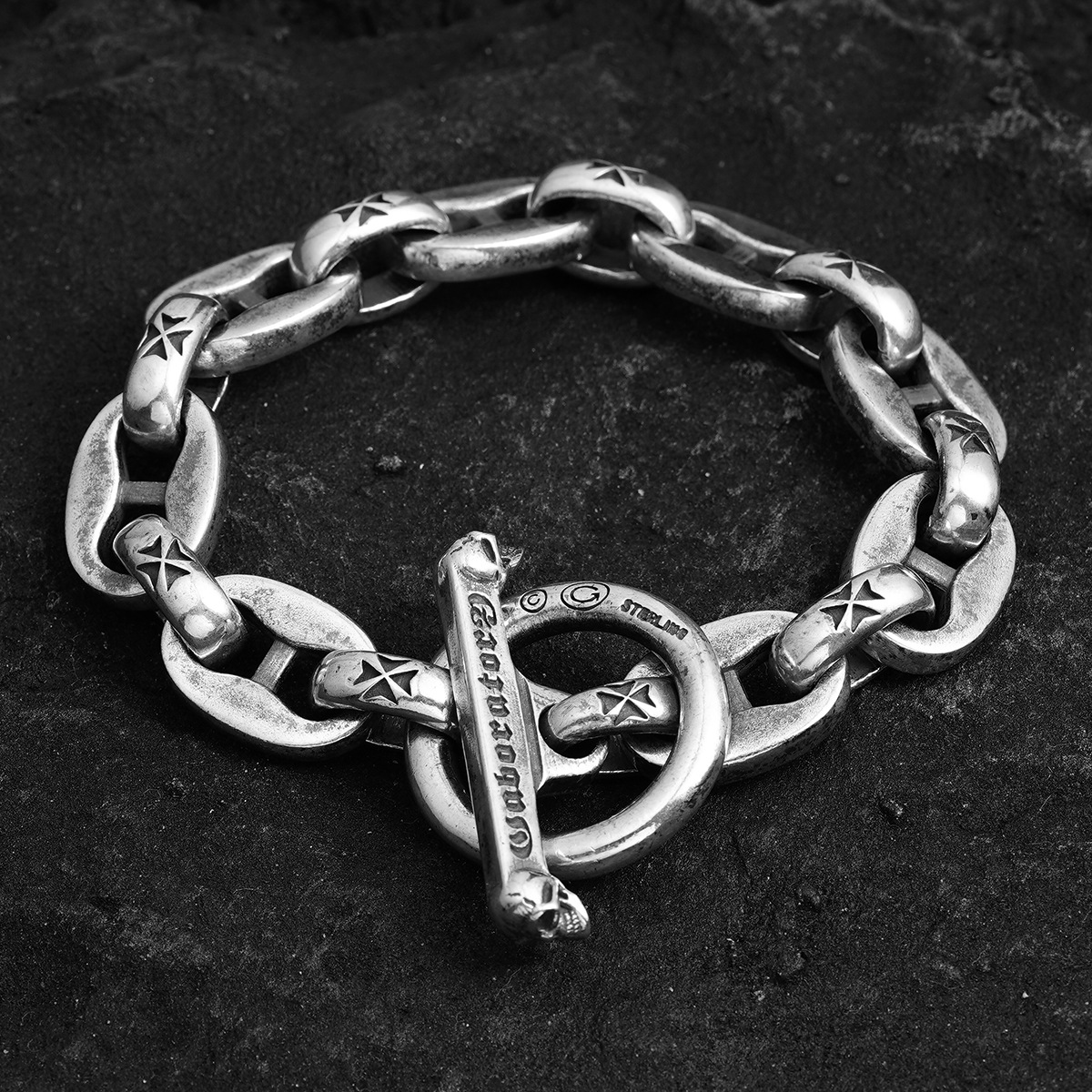 Chrome Hearts Cross Ring - Gothic 925 Sterling Silver Jewelry | David Studio