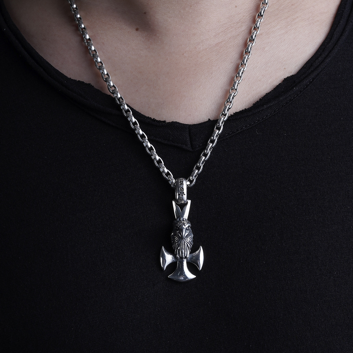 Chrome Hearts Cross Ring - Gothic 925 Sterling Silver Jewelry | David Studio