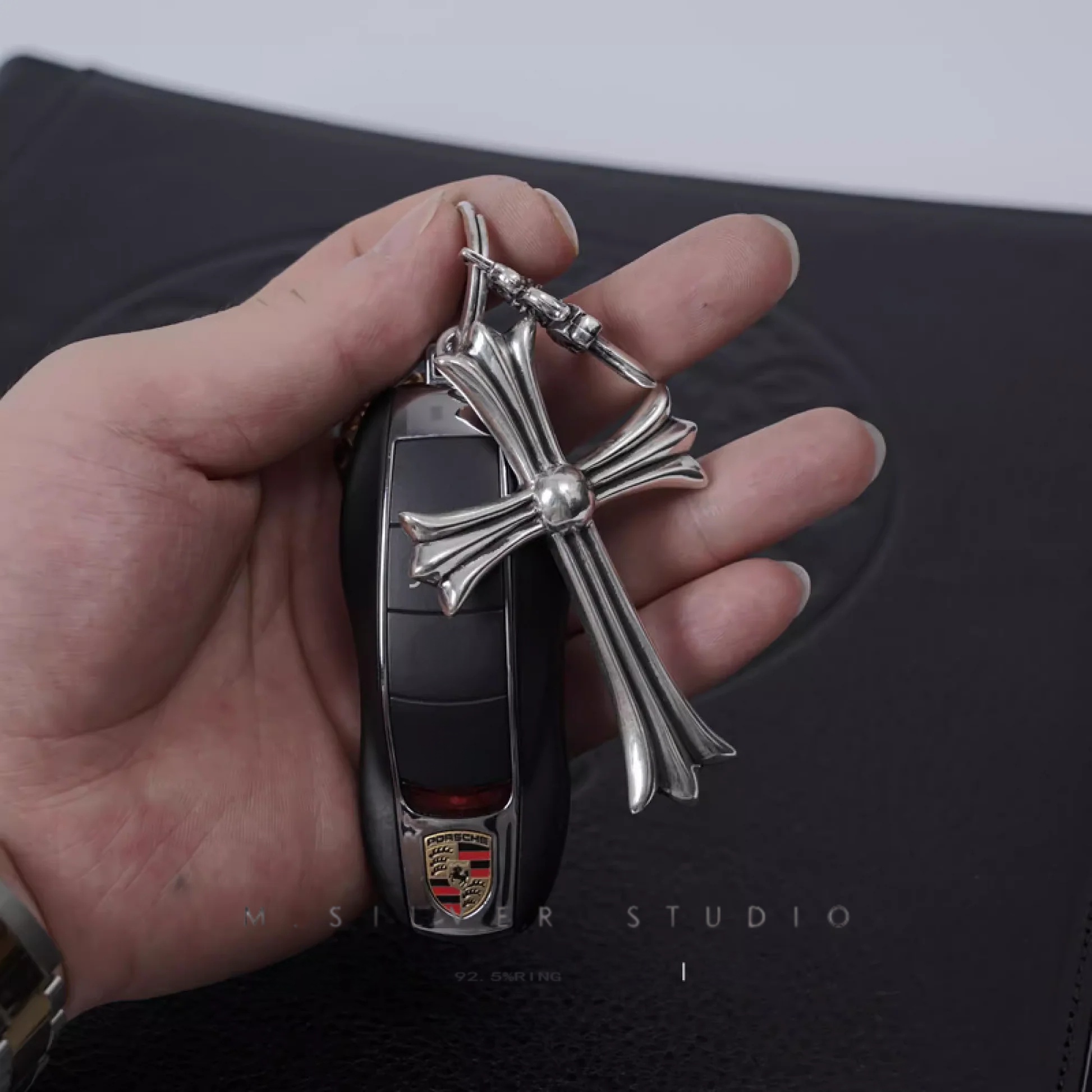 Chrome Hearts Cross Ring - Gothic 925 Sterling Silver Jewelry | David Studio