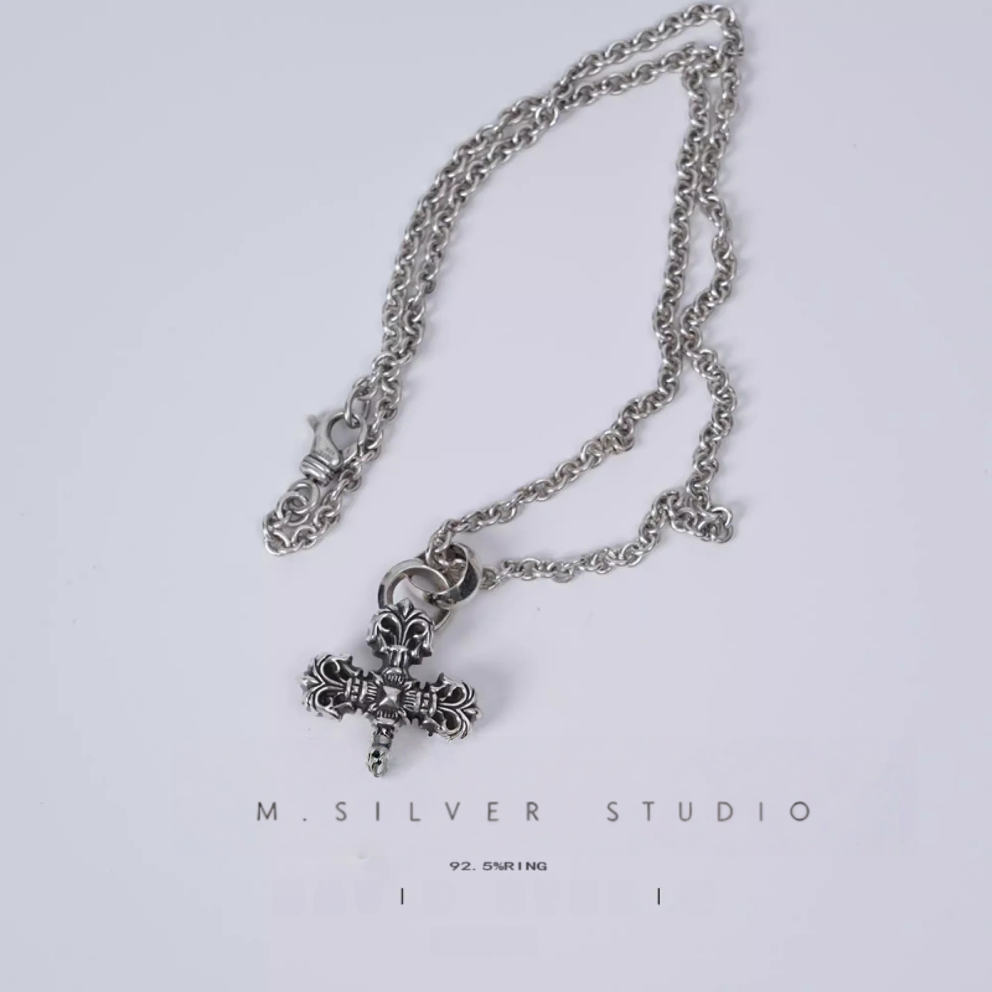 Chrome Hearts Cross Ring - Gothic 925 Sterling Silver Jewelry | David Studio