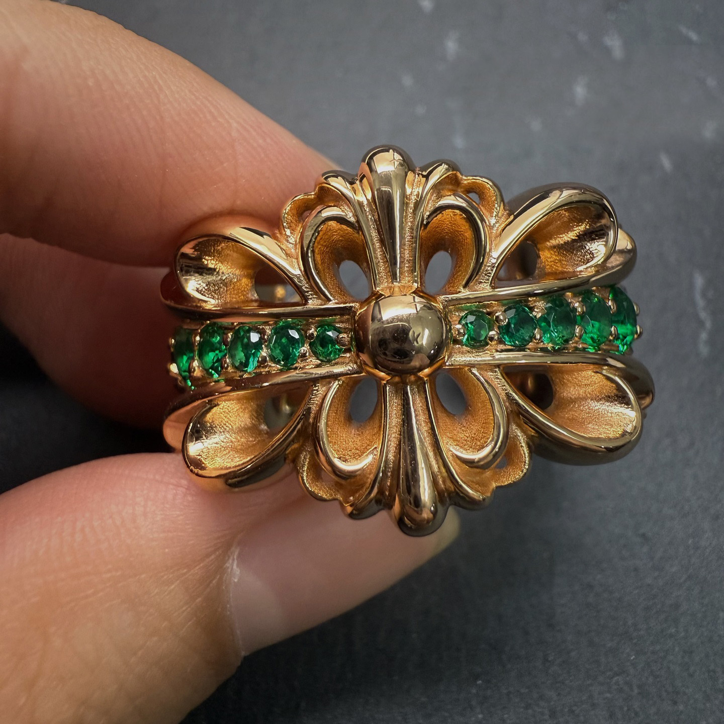 Chrome Hearts Cross Ring - Gothic 925 Sterling Silver Jewelry | David Studio