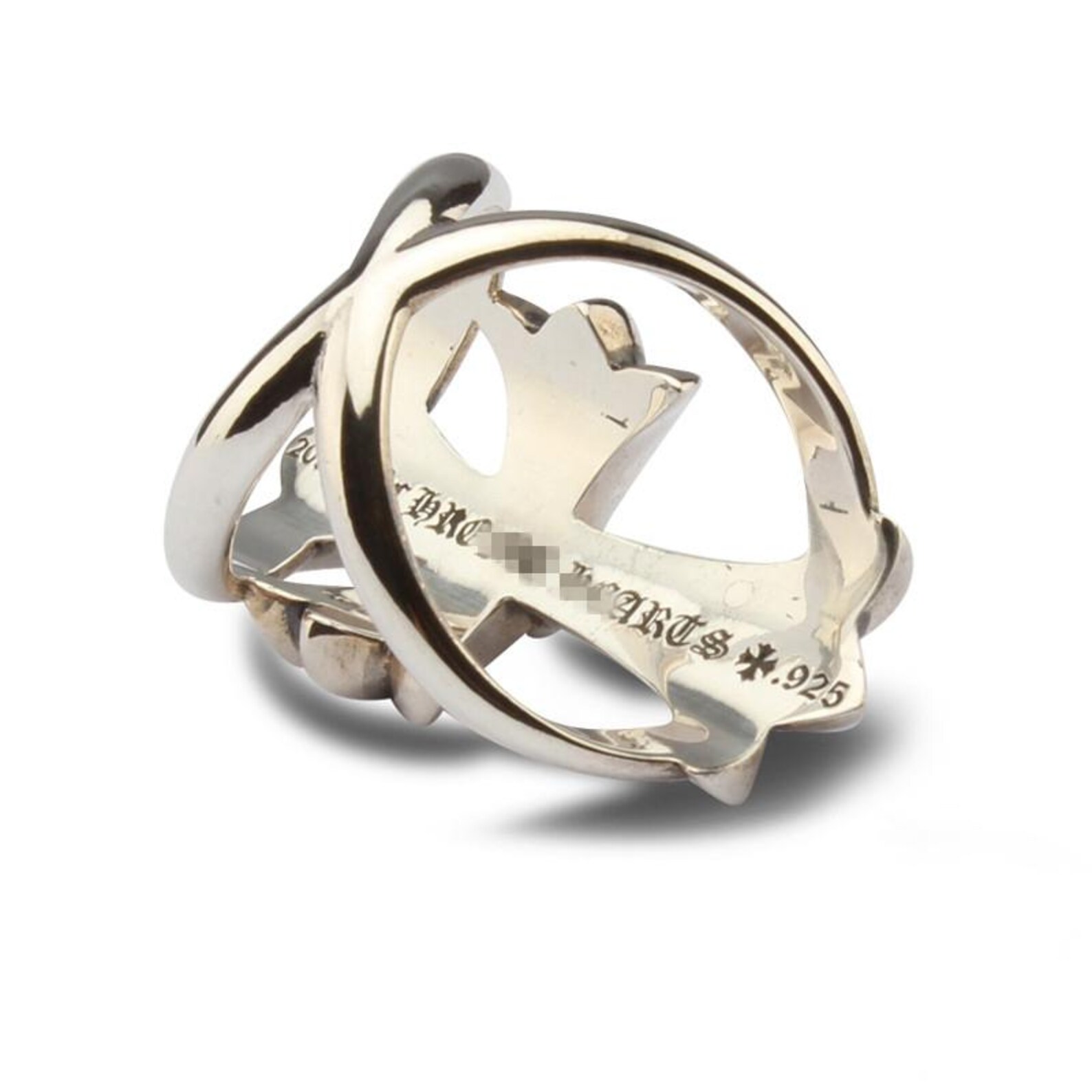 Chrome Hearts Cross Ring - Gothic 925 Sterling Silver Jewelry | David Studio