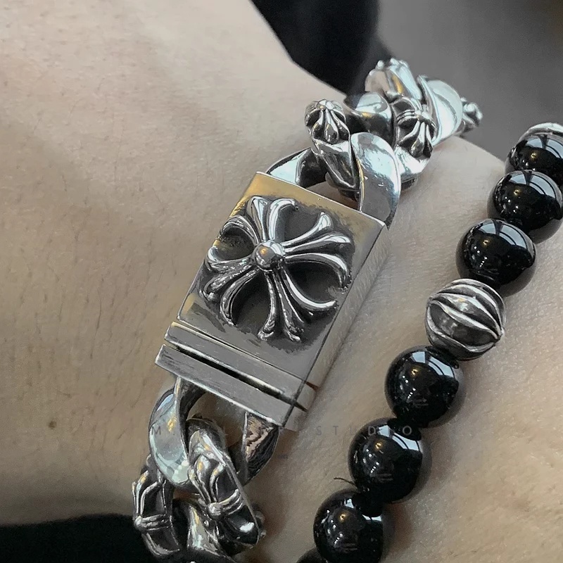 Chrome Hearts Cross Ring - Gothic 925 Sterling Silver Jewelry | David Studio