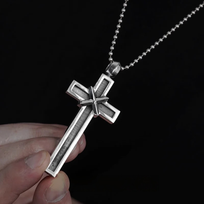 Chrome Hearts Cross Ring - Gothic 925 Sterling Silver Jewelry | David Studio