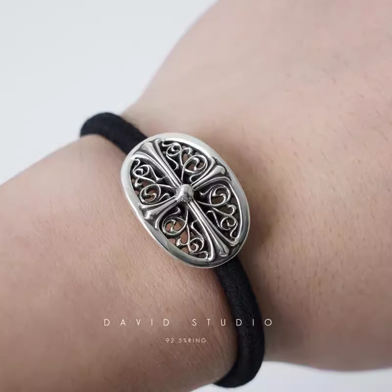 Chrome Hearts Cross Ring - Gothic 925 Sterling Silver Jewelry | David Studio