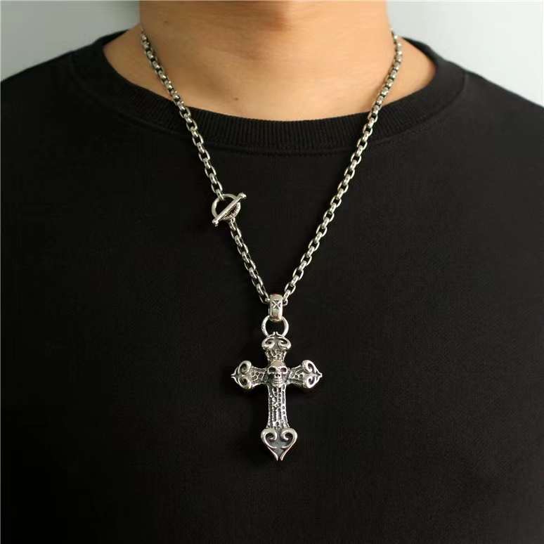 Chrome Hearts Cross Ring - Gothic 925 Sterling Silver Jewelry | David Studio