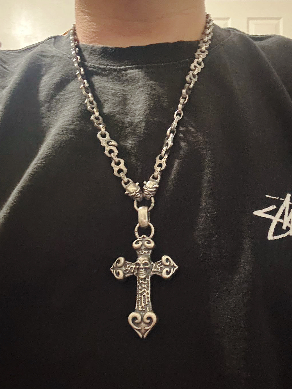 Chrome Hearts Cross Ring - Gothic 925 Sterling Silver Jewelry | David Studio