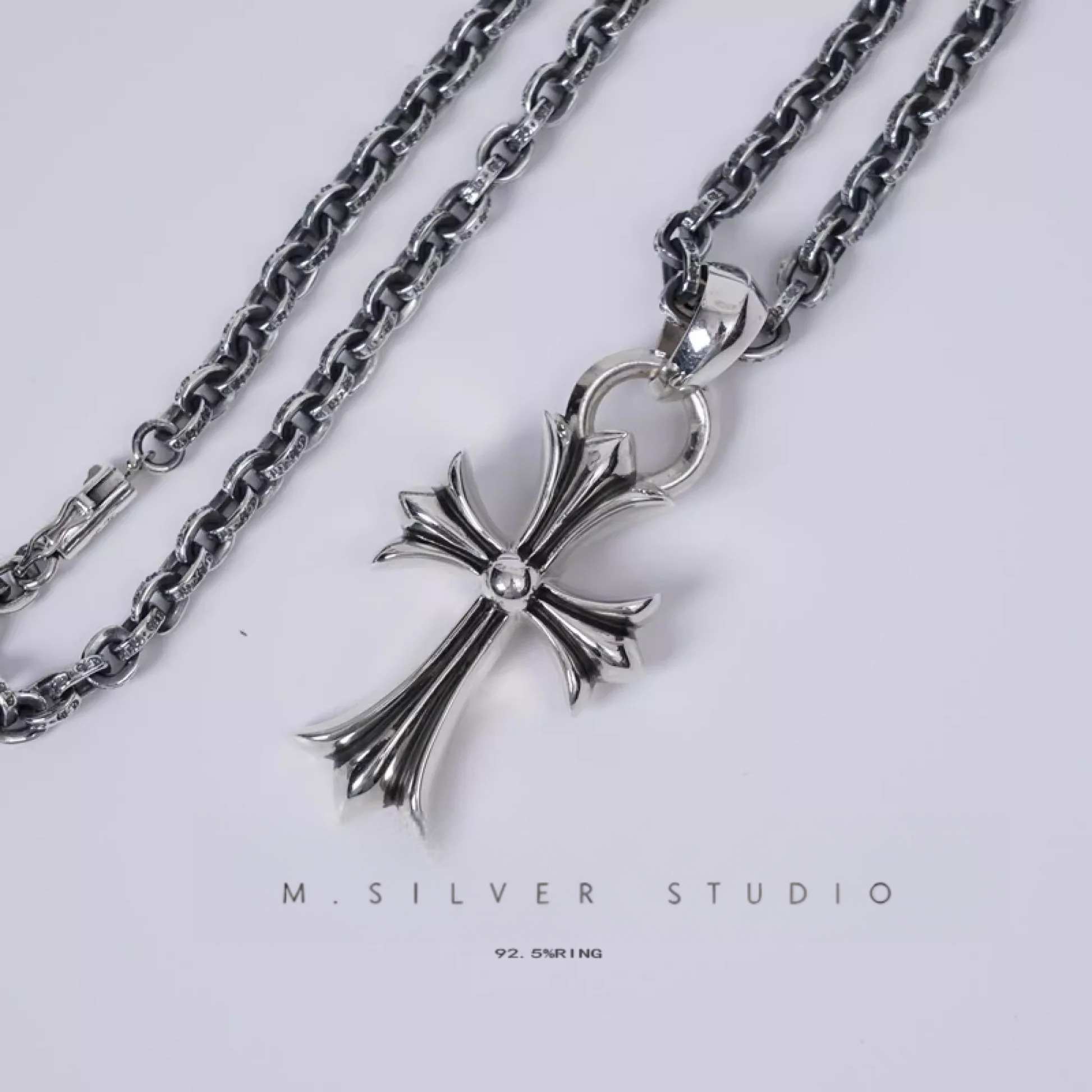 Chrome Hearts Cross Ring - Gothic 925 Sterling Silver Jewelry | David Studio