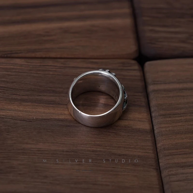 Chrome Hearts Cross Ring - Gothic 925 Sterling Silver Jewelry | David Studio