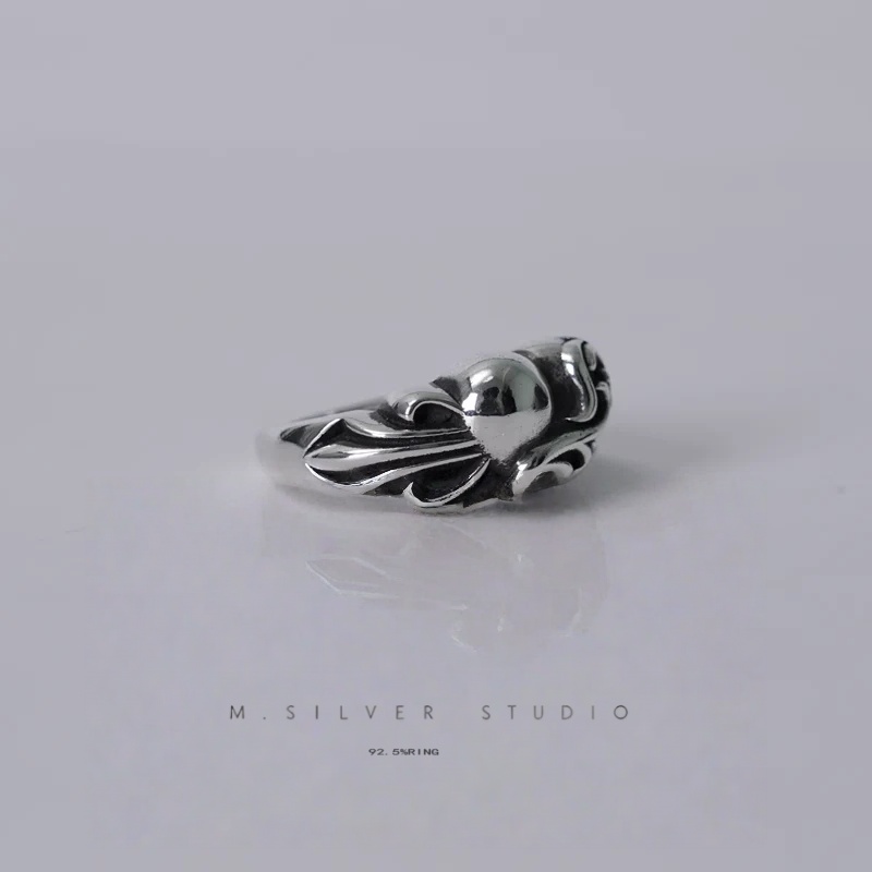 Chrome Hearts Cross Ring - Gothic 925 Sterling Silver Jewelry | David Studio