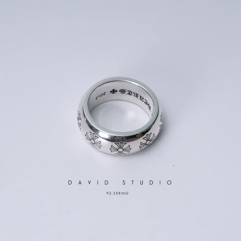 Chrome Hearts Cross Ring - Gothic 925 Sterling Silver Jewelry | David Studio