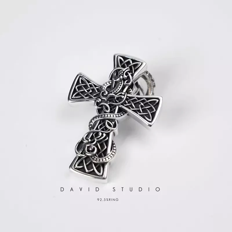 Chrome Hearts Cross Ring - Gothic 925 Sterling Silver Jewelry | David Studio