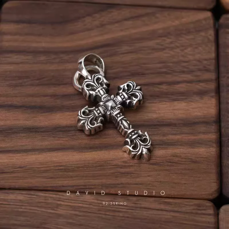Chrome Hearts Cross Ring - Gothic 925 Sterling Silver Jewelry | David Studio