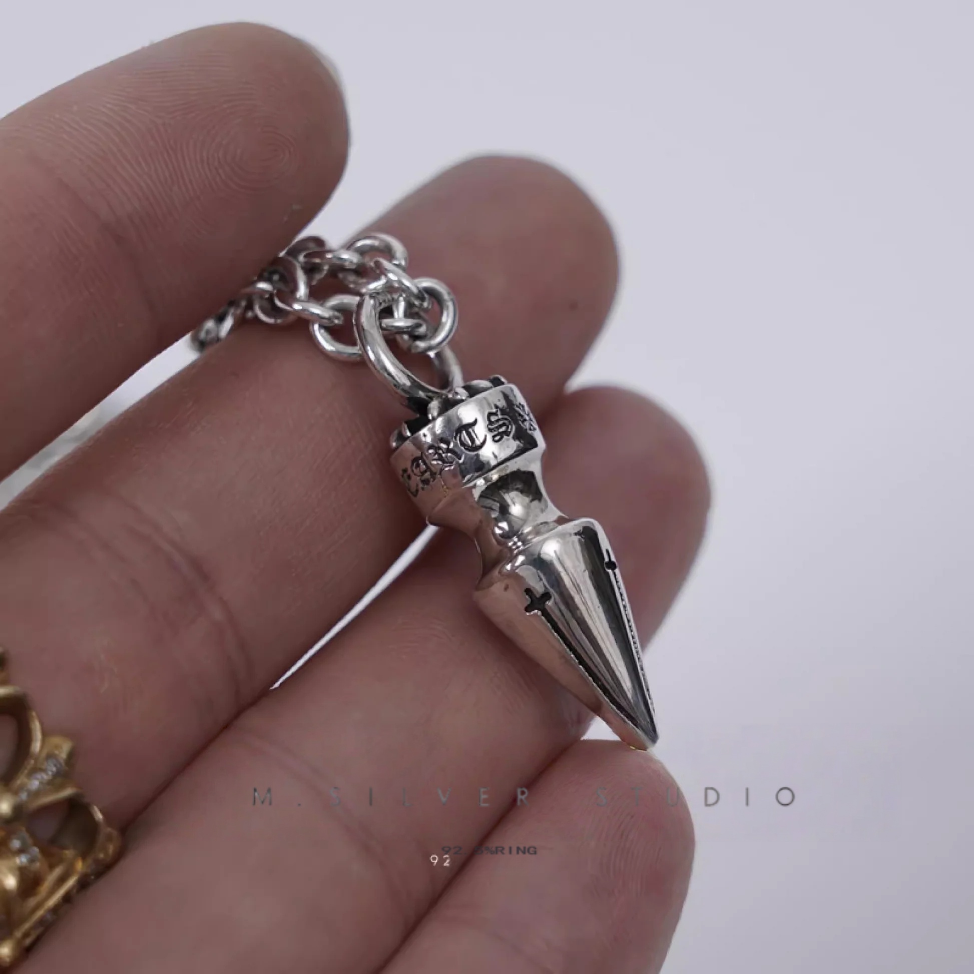 Chrome Hearts Cross Ring - Gothic 925 Sterling Silver Jewelry | David Studio