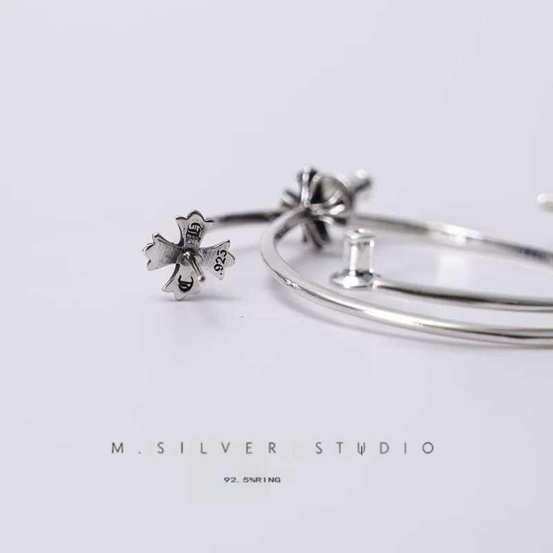 Chrome Hearts Cross Ring - Gothic 925 Sterling Silver Jewelry | David Studio