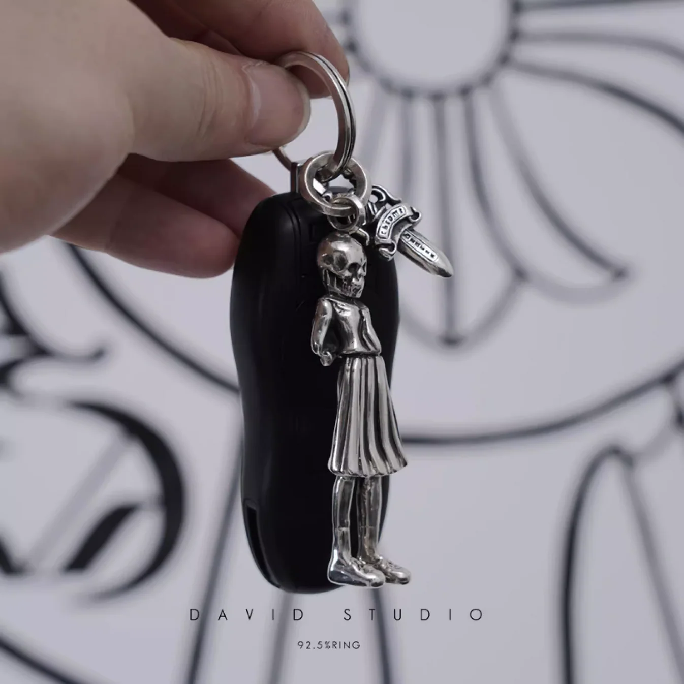 Chrome Hearts Cross Ring - Gothic 925 Sterling Silver Jewelry | David Studio