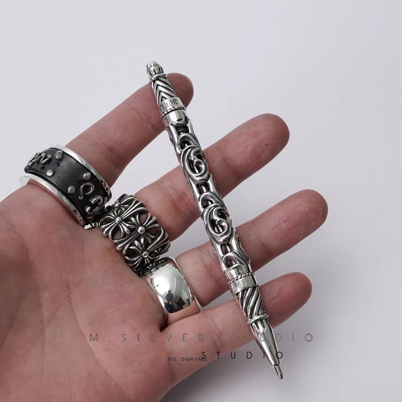 Chrome Hearts Cross Ring - Gothic 925 Sterling Silver Jewelry | David Studio