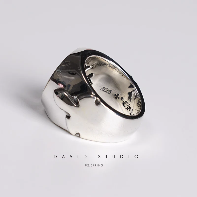 Chrome Hearts Cross Ring - Gothic 925 Sterling Silver Jewelry | David Studio