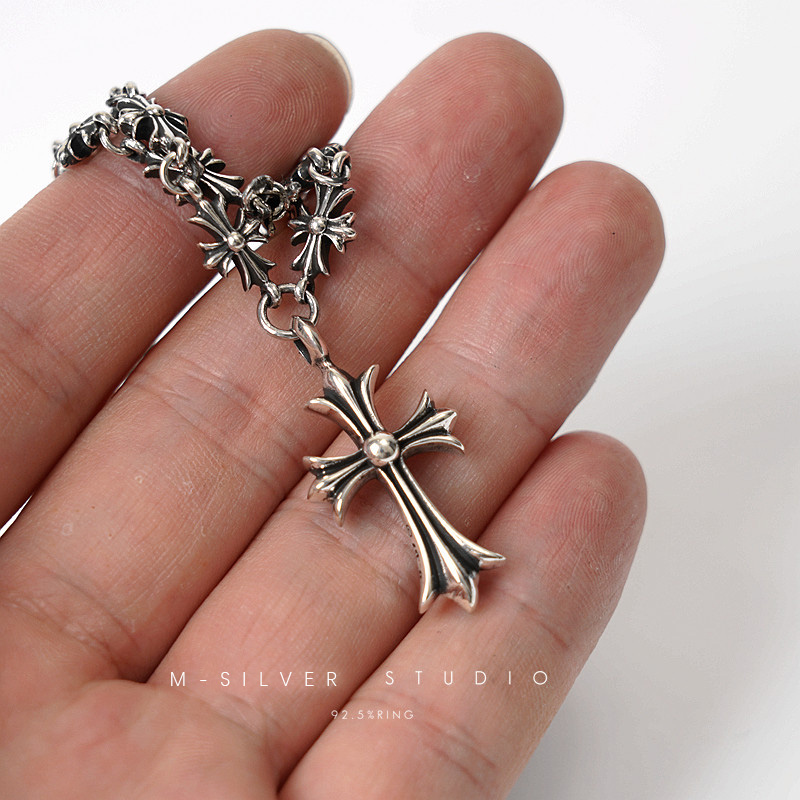 Chrome Hearts Cross Ring - Gothic 925 Sterling Silver Jewelry | David Studio