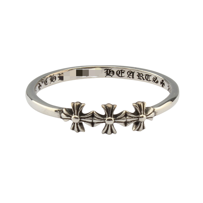 Chrome Hearts Cross Ring - Gothic 925 Sterling Silver Jewelry | David Studio
