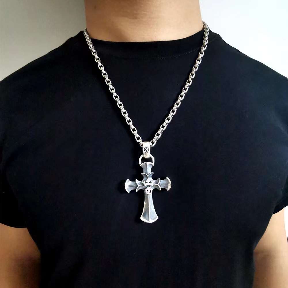 Chrome Hearts Cross Ring - Gothic 925 Sterling Silver Jewelry | David Studio