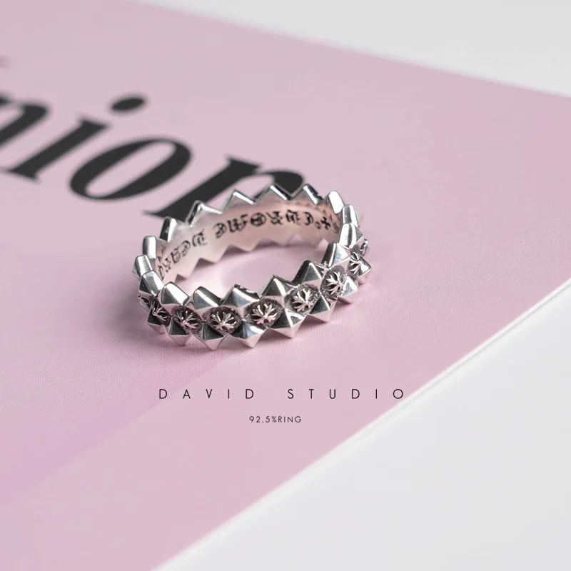 Chrome Hearts Cross Ring - Gothic 925 Sterling Silver Jewelry | David Studio