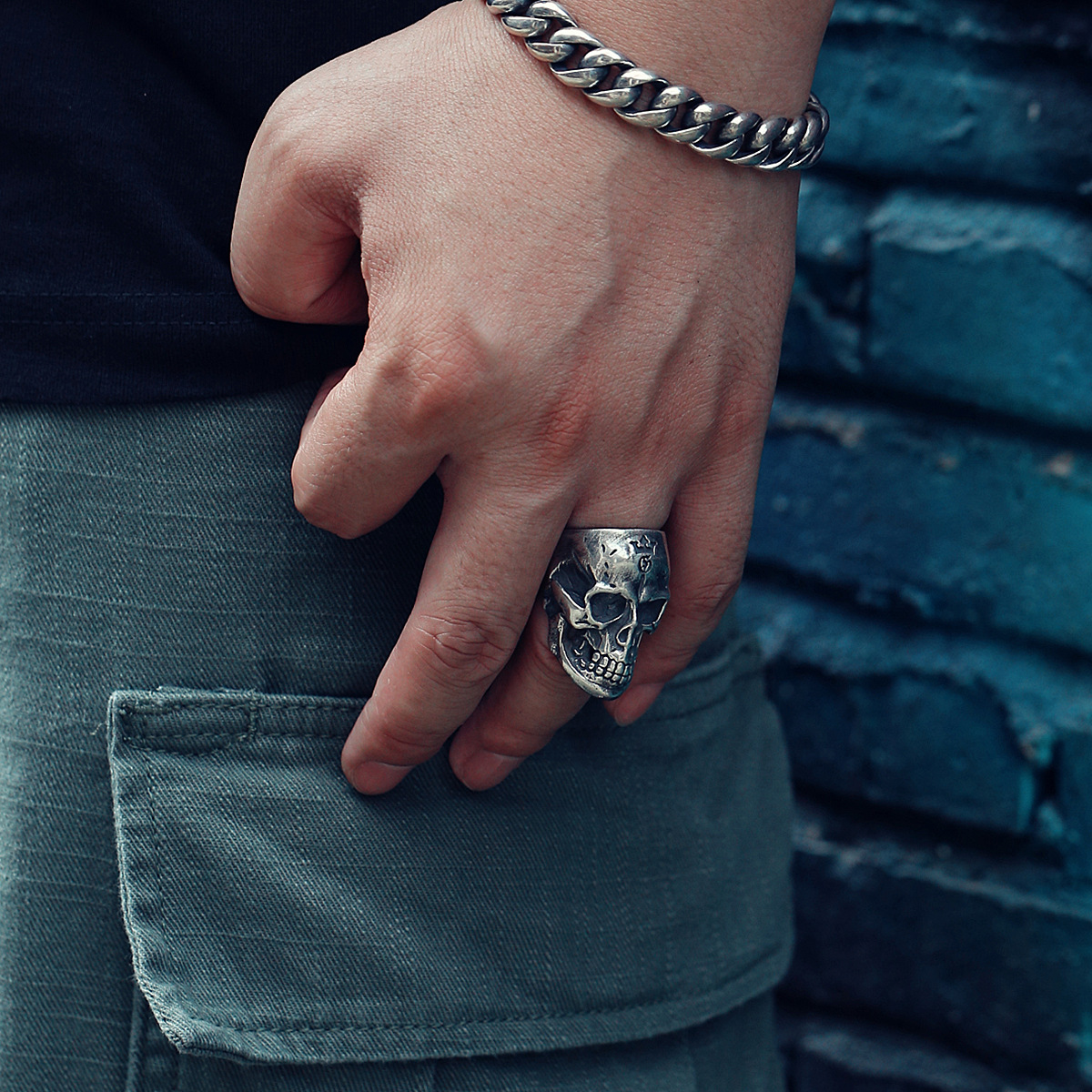 Chrome Hearts Cross Ring - Gothic 925 Sterling Silver Jewelry | David Studio